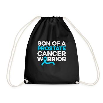 Son Of a Prostate Cancer Warrior Family Prostate - Drawstring Bag - black - Front