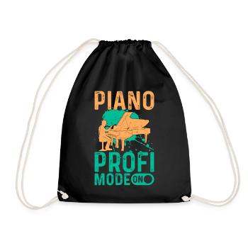 Pianiste Piano Mélomane - Piano Profi Mode On - Sac de sport léger - noir - Devant