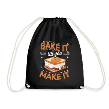 Faites-le cuire jusqu’à ce que vous en fassiez un drôle de design pour Baker - Sac de sport léger - noir - Devant