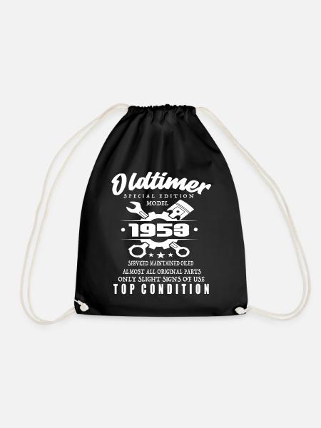 Oldtimer Special Edition Modell 1953 Geburtstag - Turnbeutel - Schwarz