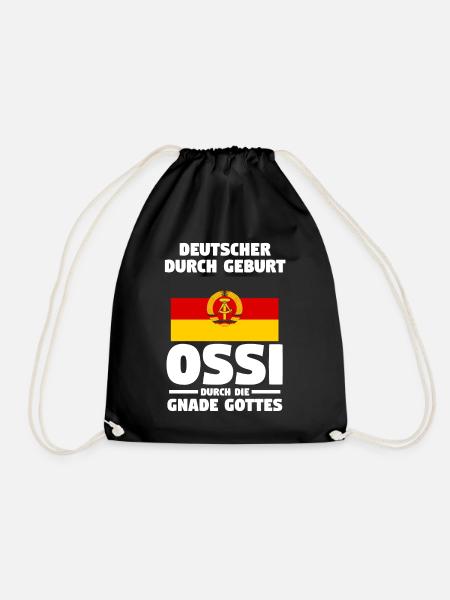 Ostdeutschland Ossi Deutschland DDR - Turnbeutel - Schwarz