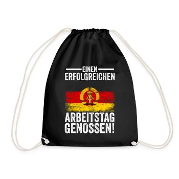 Ostdeutschland Ossi Deutschland DDR - Turnbeutel - Schwarz - Vorne