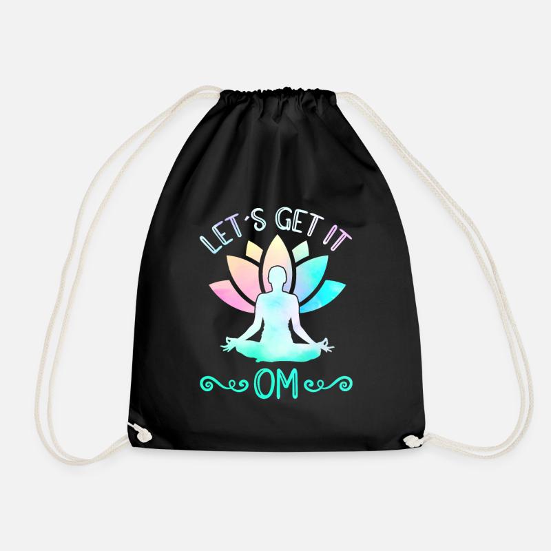 Lets Get It OM Yoga - Turnbeutel - Schwarz