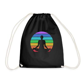 Yoga Méditation Corps Spirituel Energie Chakras - Sac de sport léger - noir - Devant