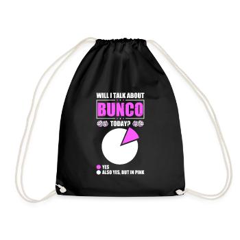 Bunco - Drawstring Bag - black - Front