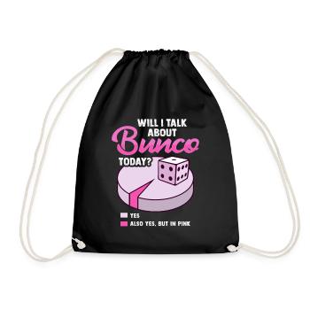 Bunco - Drawstring Bag - black - Front