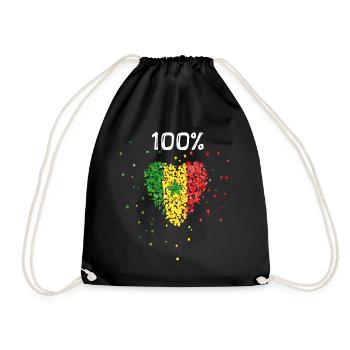 Sénégal Sénégal Drapeau Sénégal Drapeau Wolof - Sac de sport léger - noir - Devant
