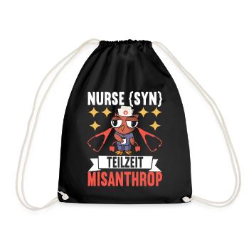 Infirmière infirmière - Sac de sport léger - noir - Devant