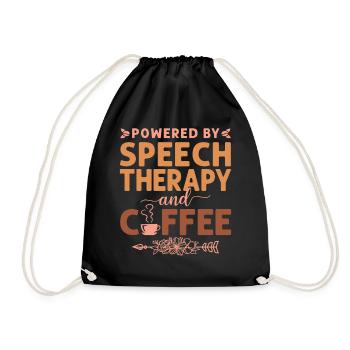 Speech Therapist Therapy Assistant - Drawstring Bag - black - Front