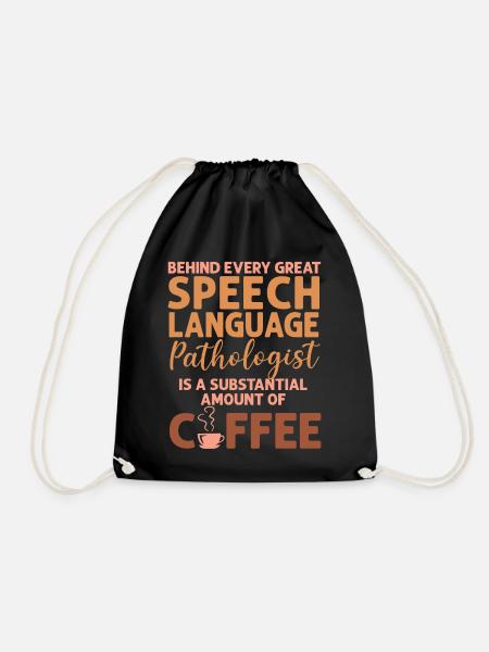 Speech Therapist Therapy Assistant - Turnbeutel - Schwarz