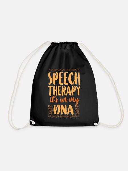 Speech Therapist Therapy Assistant - Turnbeutel - Schwarz