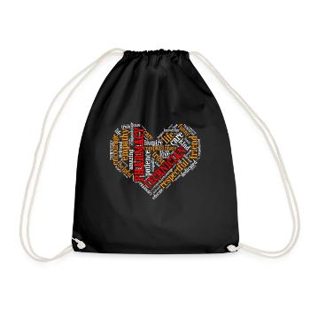 Pharmacy Technician Heart Appreciation Health Care - Drawstring Bag - black - Front