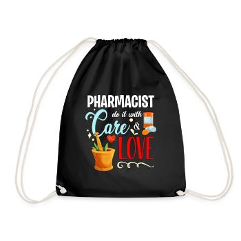 Pharmacy Technician Pharmacist Do It With Medicine - Drawstring Bag - black - Front