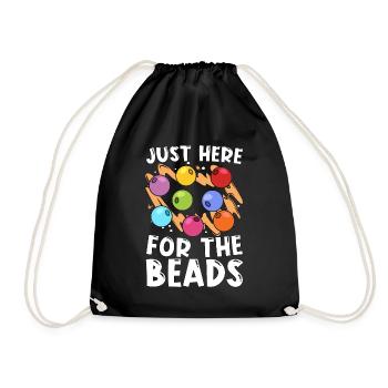 Beading Just Here For The Beadwork Jewelry Beader - Turnbeutel - Schwarz - Vorne