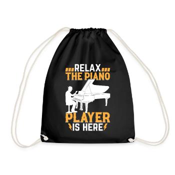 Relax The Piano Player Is Here - Clavier Pianiste - Sac de sport léger - noir - Devant