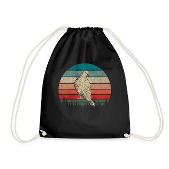 Funny Pigeon Fancier & Pigeons Whisperer Carrier Pigeon - Drawstring Bag - black - Front