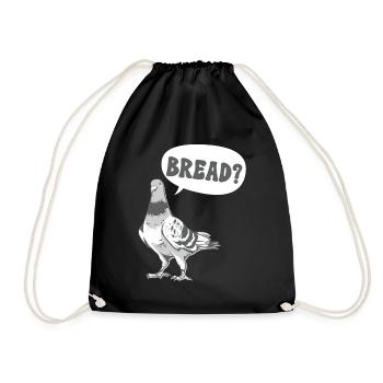 Funny Pigeon Fancier & Pigeons Whisperer Carrier Pigeon - Drawstring Bag - black - Front