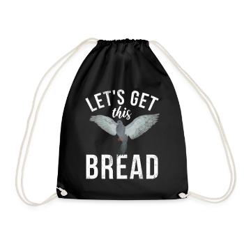 Funny Pigeon Fancier & Pigeons Whisperer Carrier Pigeon - Drawstring Bag - black - Front