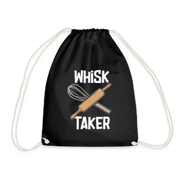 Whisk Taker Baker Funny Baking Baking Bakery - Sac de sport léger - noir - Devant