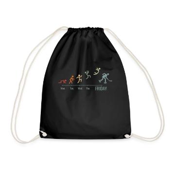 Fin de semaine de hockey sur écrémeur de roues alignées - Sac de sport léger - noir - Devant
