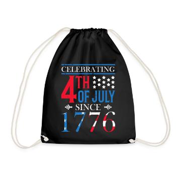 Feierlichkeiten Zum 4. Juli Seit 1776 Party Zum - Turnbeutel - Schwarz - Vorne