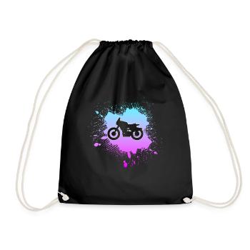 Motocyclette - Sac de sport léger - noir - Devant