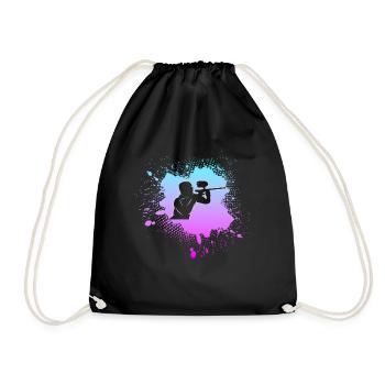 paintball - Drawstring Bag - black - Front