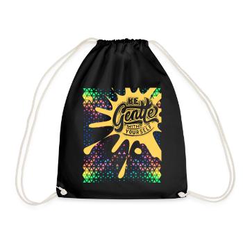 Motivation-Inspiration, Saying Self-Love - Drawstring Bag - black - Front