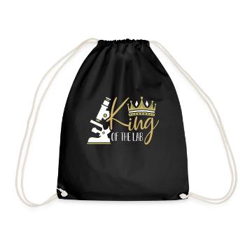 Lab Technician King Of The Lab Healthcare Science - Drawstring Bag - black - Front