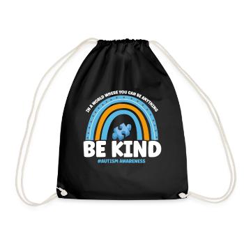 Sensibilisation à l’autisme Be Child - Sac de sport léger - noir - Devant