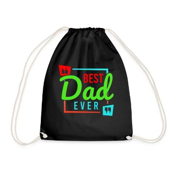 Super Dad, Daddy, Best Daddy Daddy Father's Day - Drawstring Bag - black - Front