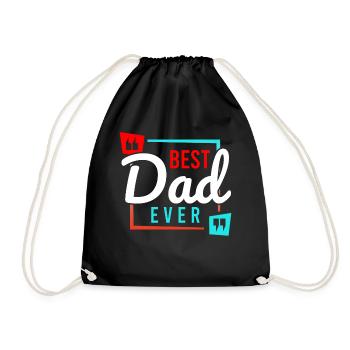 Super Dad, Daddy, Best Daddy Daddy Father's Day - Drawstring Bag - black - Front
