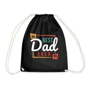 Super Dad, Daddy, Best Daddy Daddy Father's Day - Drawstring Bag - black - Front