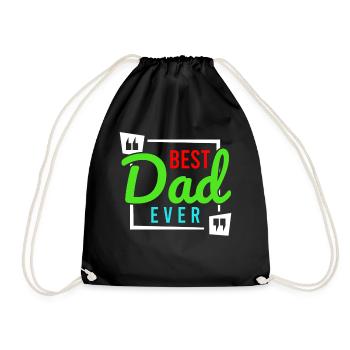 Super Dad, Daddy, Best Daddy Daddy Father's Day - Drawstring Bag - black - Front