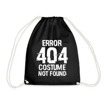 Drôles de nerds Cadeaux d’Halloween Erreur 404 Costume Pas - Sac de sport léger - noir - Devant