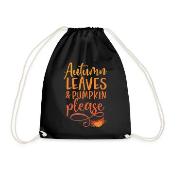 Cute Thanksgiving Outfit Autumn & Fall Lovers - Drawstring Bag - black - Front