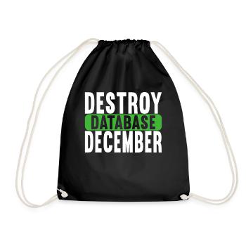 Programmer Computer Scientist - Drawstring Bag - black - Front