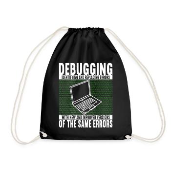 Programmer Computer Scientist - Drawstring Bag - black - Front