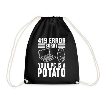 Programmer Computer Scientist - Drawstring Bag - black - Front