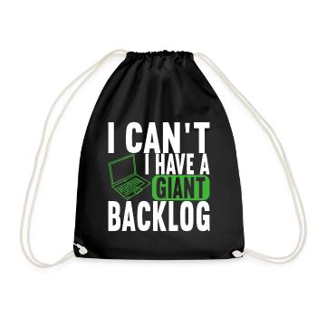 Programmer Computer Scientist - Drawstring Bag - black - Front