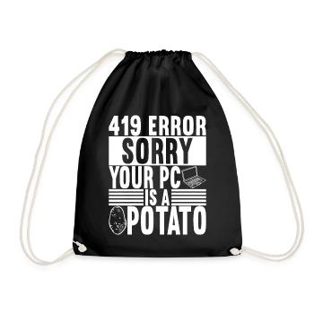 Programmer Computer Scientist - Drawstring Bag - black - Front