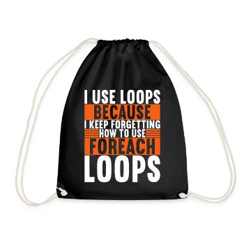 Programmer Computer Scientist - Drawstring Bag - black - Front