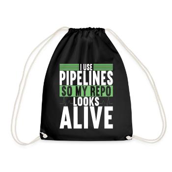 Programmer Computer Scientist - Drawstring Bag - black - Front