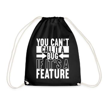 Programmer Computer Scientist - Drawstring Bag - black - Front