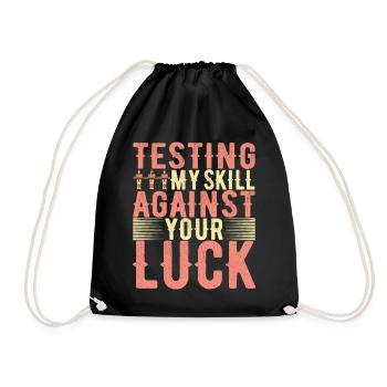 Foosball table football - Drawstring Bag - black - Front