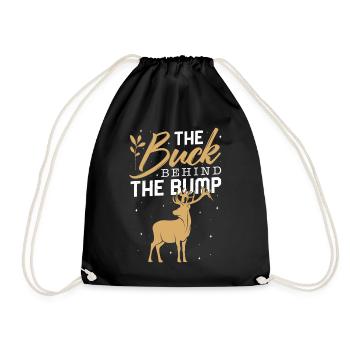 Chemise d’annonce de grossesse, le bouc derrière le - Sac de sport léger - noir - Devant