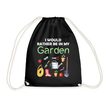 Jardin drôle Dicton Hobby Gardener Idée cadeau - Sac de sport léger - noir - Devant
