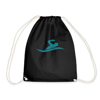 Schwimmen - Turnbeutel - Schwarz - Vorne