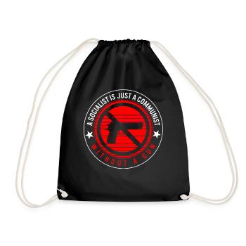 Socialiste n’est qu’une chemise communiste, - Sac de sport léger - noir - Devant