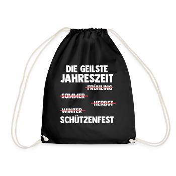 Schützenverein Schützenfest - Turnbeutel - Schwarz - Vorne